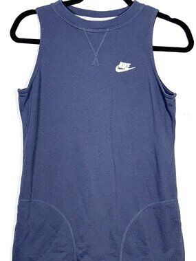 Nike NSW French Terry Sleeveless Crew Sweatshirt Athletic Tennis Sport Dress S